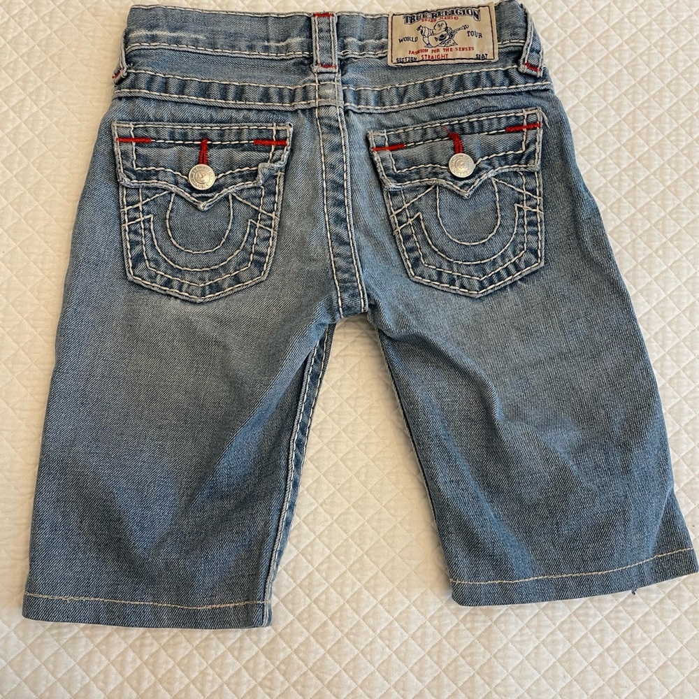 True Religion straight seat kids shorts size 5